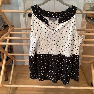 Belle XL sleeveless blouse
